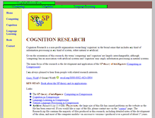 Tablet Screenshot of cognitionresearch.org